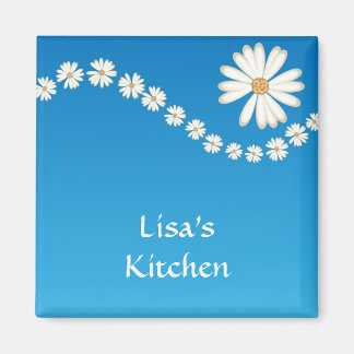 青とデイジー磁石 マグネット