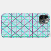 青とバラのパタ市松模様にーン Case-Mate iPhoneケース (裏面(横))