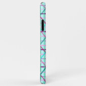 青とバラのパタ市松模様にーン Case-Mate iPhoneケース (裏面/右)