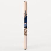 青とバラの金ゴールド液体インクアゲエレガントート大理石 Case-Mate iPhoneケース (裏面/右)