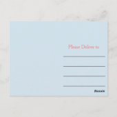 青とピンクありがとう ポストカード (裏面)