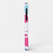 青とピンクと白の水玉 Case-Mate iPhoneケース (裏面/左)