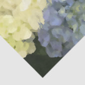 青とピンクのあじさいがデジタルフラワー絵を描ズ 薄葉紙 (詳細)