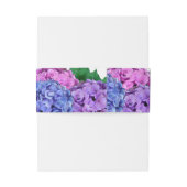 青とピンクのあじさい結婚の花 招待状ベリーバンド (裏面例)