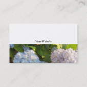 青とピンクのあじさい 名刺 (裏面)