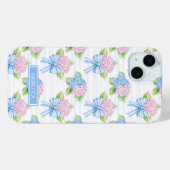青とピンクのあじさい Case-Mate iPhoneケース (裏面 (横))