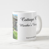 青とピンクのアジサイ – マーサのブドウ園 ジャンボコーヒーマグカップ (正面右)