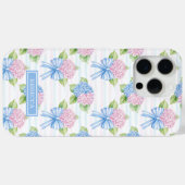 青とピンクのアジサイ Case-Mate iPhoneケース (裏面 (横))