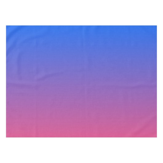 青とピンクのグラデーシグラデーションョン テーブルクロス (正面(横))