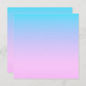 青とピンクのグラデーション背景 (正面/裏面)