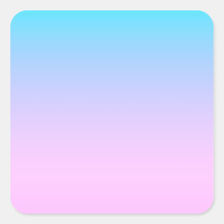 青とピンクのグラデーション背景 スクエアシール