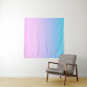 青とピンクのグラデーション背景 タペストリー (インサイチュ(横))