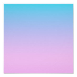 青とピンクのグラデーション背景 ポスター