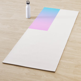 青とピンクのグラデーション背景 ヨガマット