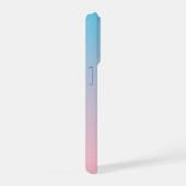青とピンクのグラデーション iPhoneケース (右側面)