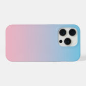 青とピンクのグラデーション iPhoneケース (裏面横)