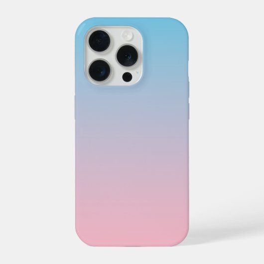 青とピンクのグラデーション iPhoneケース (裏面)