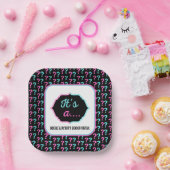 青とピンクのジェンダーのリビール ペーパープレート (パーティー)