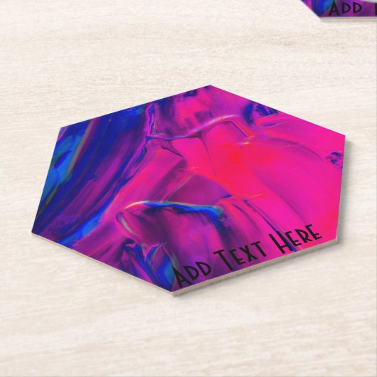 青とピンクのストロ絵を描ーク ペーパーコースター (アングル)