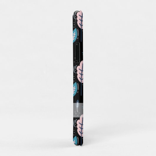 青とピンクのドードル離れパーソナライズされた Case-Mate iPhoneケース (裏面/右)