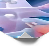 青とピンクのファンタジービーチ ポスター (角)