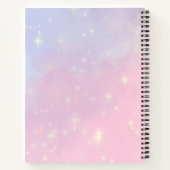 青とピンクのブラシ点滅 – 点滅 ノートブック (裏面)