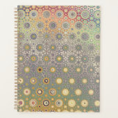 青とピンクのペルシアのスタープランナー プランナー手帳 (正面)