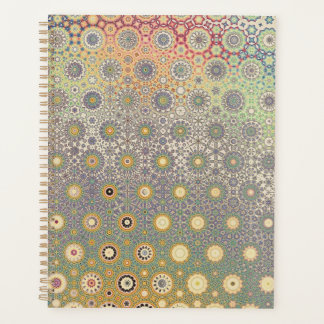 青とピンクのペルシアのスタープランナー プランナー手帳