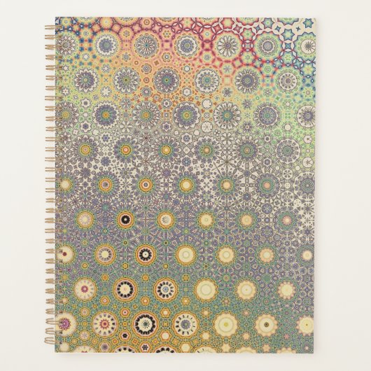 青とピンクのペルシアのスタープランナー プランナー手帳 (正面)