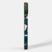 青とピンクのマーリングされた渦巻き Case-Mate iPhoneケース (裏面 / 右)