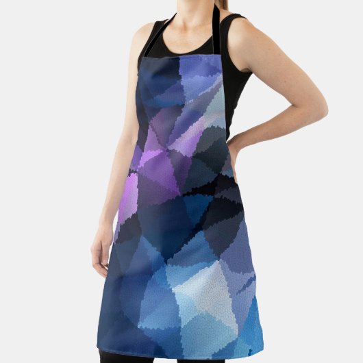 青とピンクのモザイク エプロン (インサイチュ)