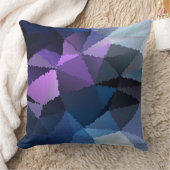 青とピンクのモザイク クッション (ブランケット)