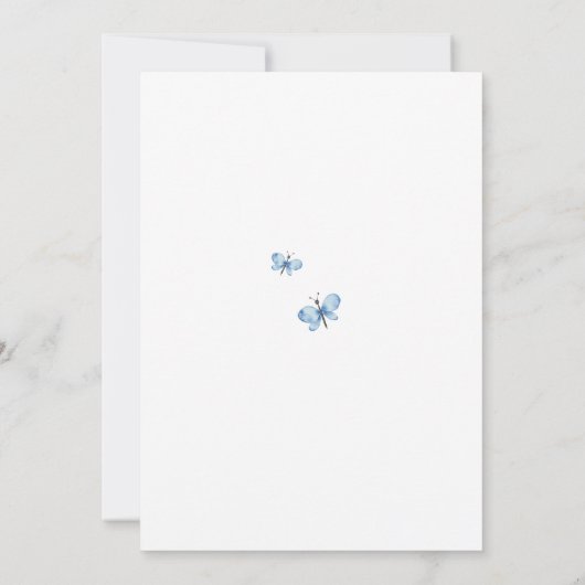 青とピンクのワイルドフラワーガーデンマザーズデイブランチ 招待状 (裏面)