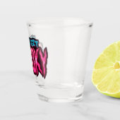 青とピンクの不気味ハロウィンパンを手に入れよう ショットグラス (右)