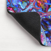 青とピンクの大理石の旋回マウスパッド マウスパッド (コーナー)