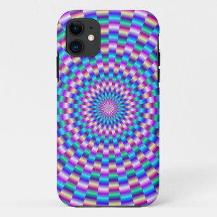 青とピンクの循環リンクiPhone 5ケース iPhone 11 ケース