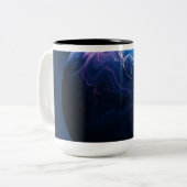 青とピンクの惑星 ツートーンマグカップ (正面左)