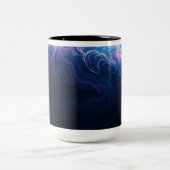 青とピンクの惑星 ツートーンマグカップ (中央)