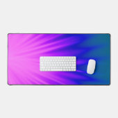 青とピンクの抽象芸術 デスクマット (キーボード&マウス)