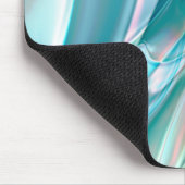 青とピンクの淡い色合いの皺になったカーブ マウスパッド (コーナー)