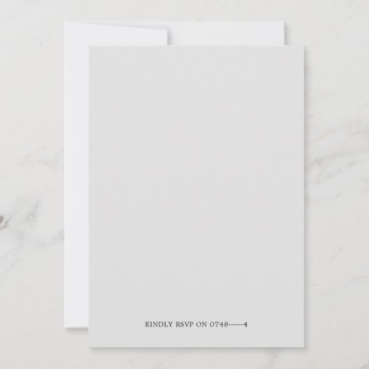 青とピンクの煙と紙吹雪の性別の表示 招待状 (裏面)