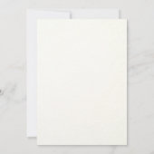 青とピンクの牡丹の水のカラーブライダルシャワー 招待状 (裏面)