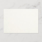 青とピンクの牡丹の水彩結婚式レセプション エンクロージャーカード (裏面)