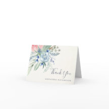 青とピンクの牡丹ベビーシャワー |ありがとう