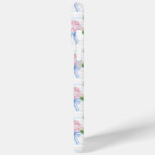 青とピンクの紫陽花ストライプ Case-Mate iPhoneケース (裏面 / 左)