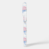 青とピンクの紫陽花ストライプ Case-Mate iPhoneケース (裏面 / 左)