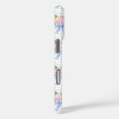 青とピンクの紫陽花ストライプ Case-Mate iPhoneケース (裏面 / 右)