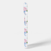 青とピンクの紫陽花ストライプ Case-Mate iPhoneケース (裏面 / 左)