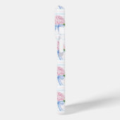 青とピンクの紫陽花ストライプ Case-Mate iPhoneケース (裏面 / 左)