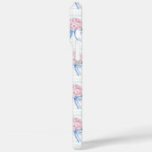青とピンクの紫陽花ストライプ Case-Mate iPhoneケース (裏面 / 左)